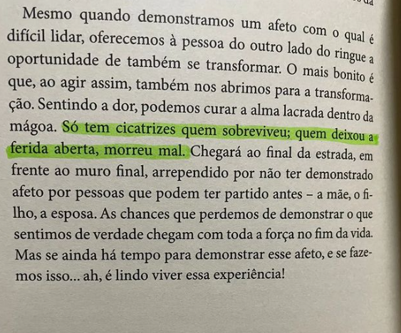 Ah as feridas, as cicatrizes...